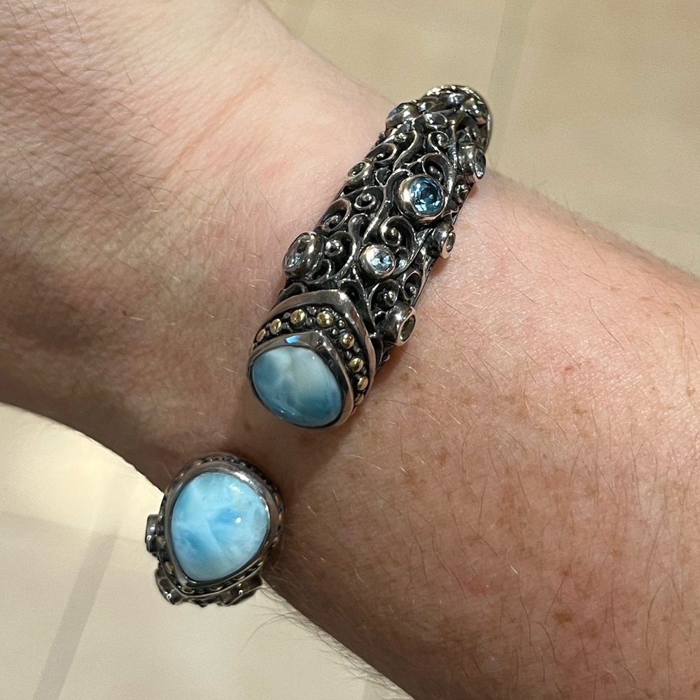 Bali Laminar scrollwork cuff bracelet